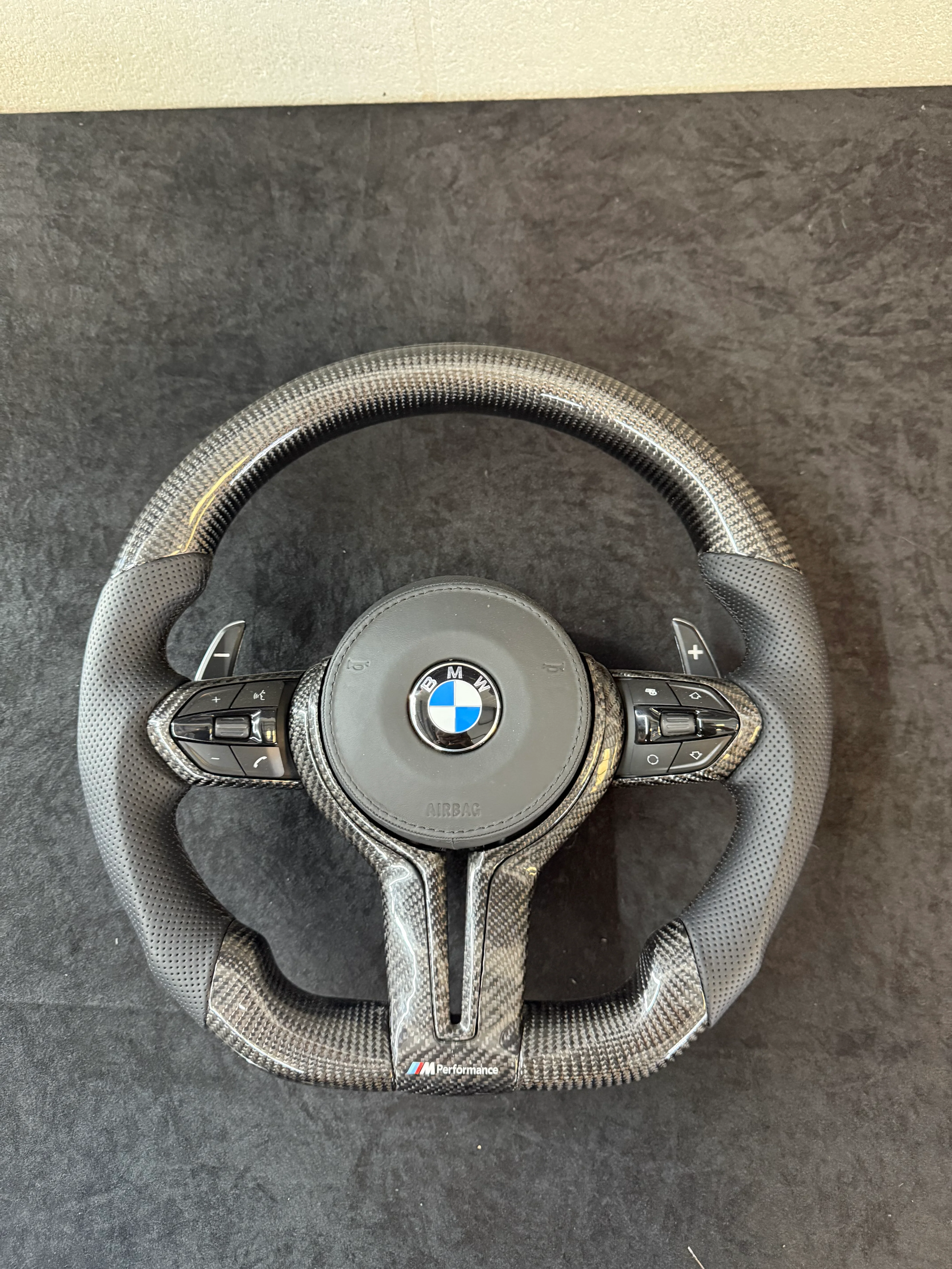 BMW F Series Carbon Fibre Steering Wheel - Image 3