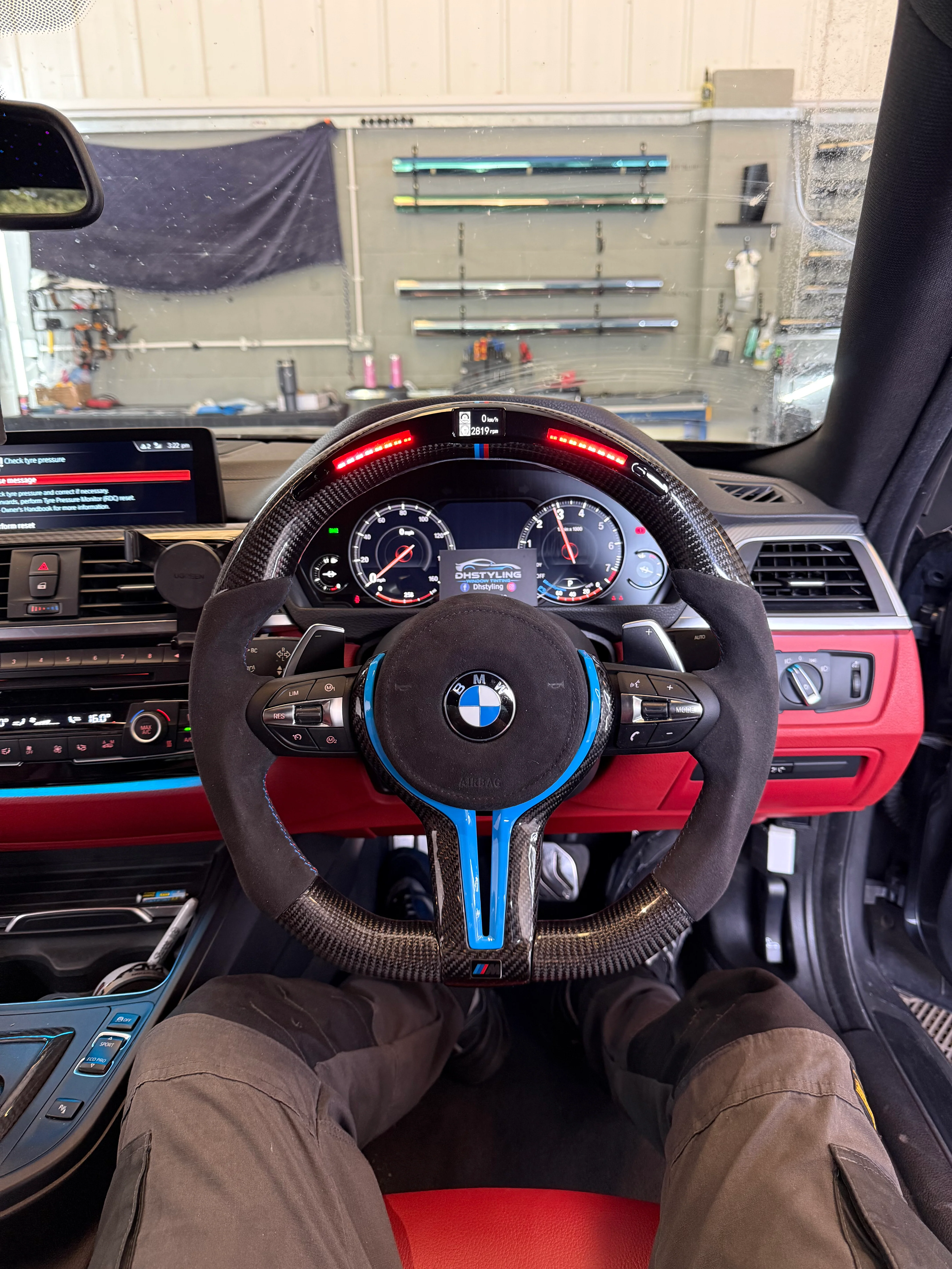 BMW F Series LED Carbon Fibre Steering Wheel - Image 2