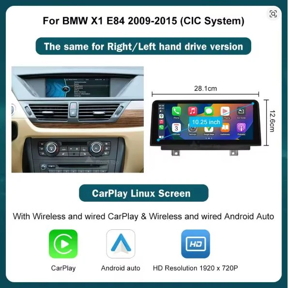 BMW X1 E84 2009-2015 CARPLAY SCREEN - Image 2