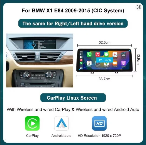 BMW X1 E84 2009-2015 CARPLAY SCREEN - Image 4