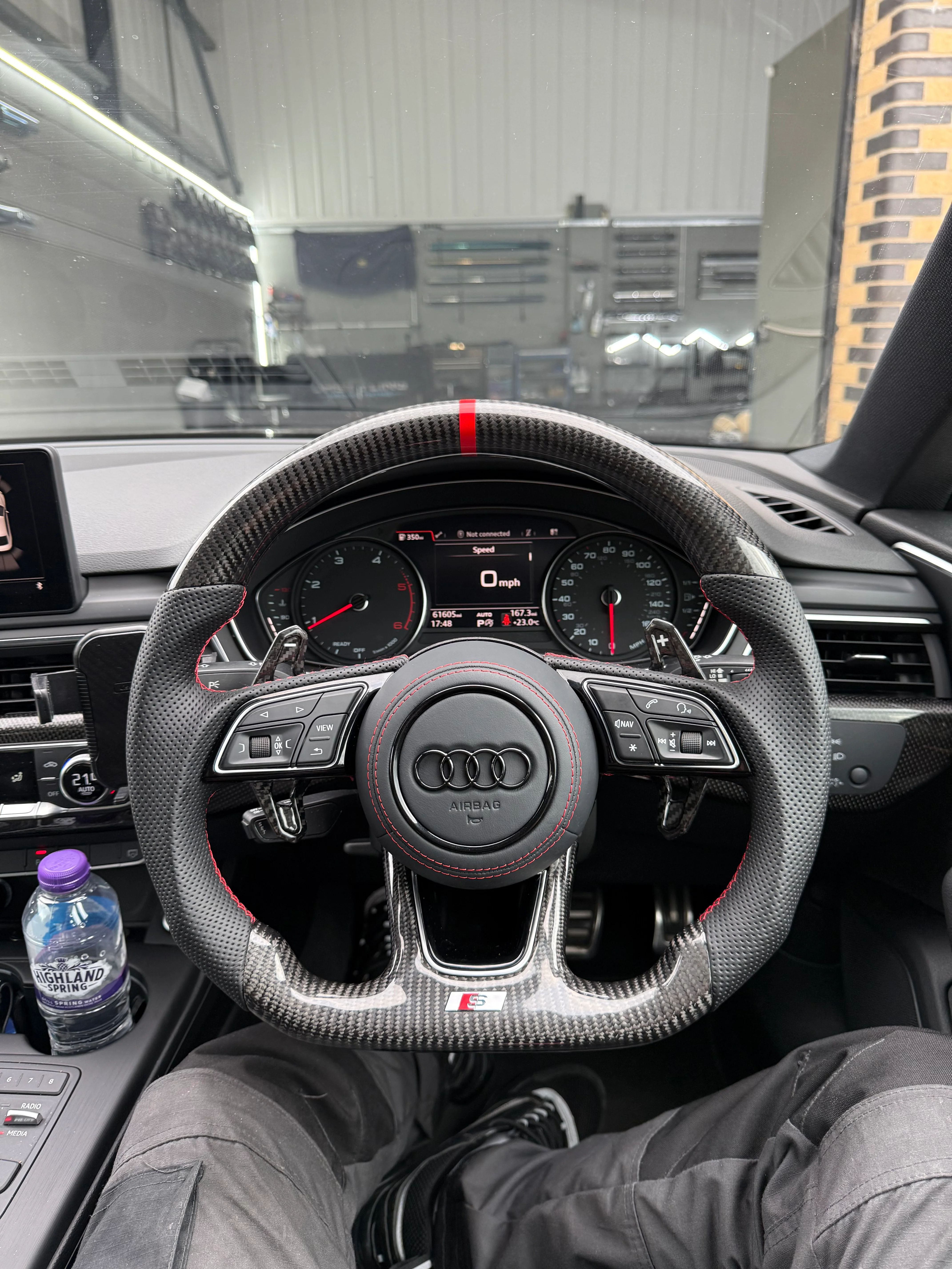 Audi Carbon Fibre Custom Steering Wheel